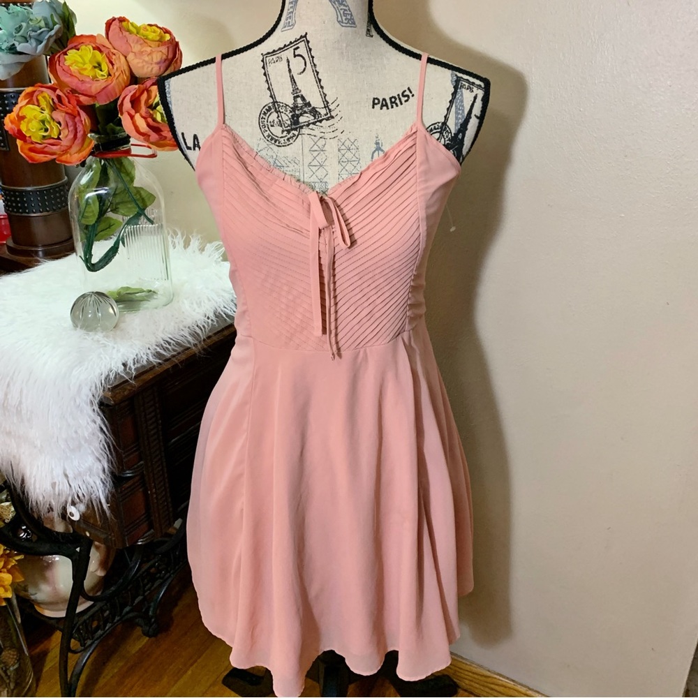 Fondant Pink woman’s small dress blush rose Barbie pink dress